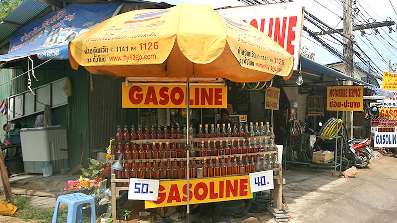 Roadside Gasoline in Thailand