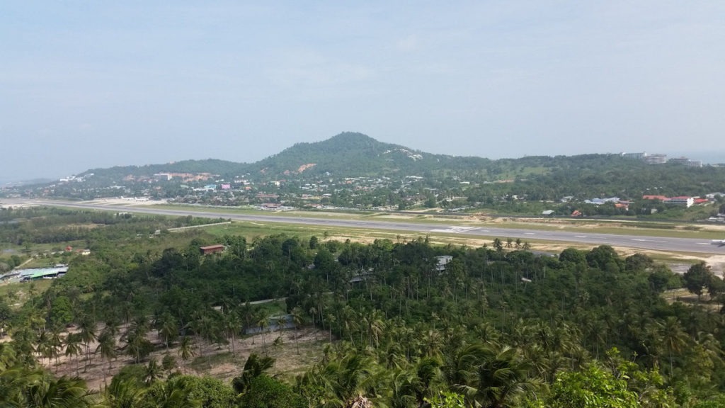Koh Samui Airport from Temple