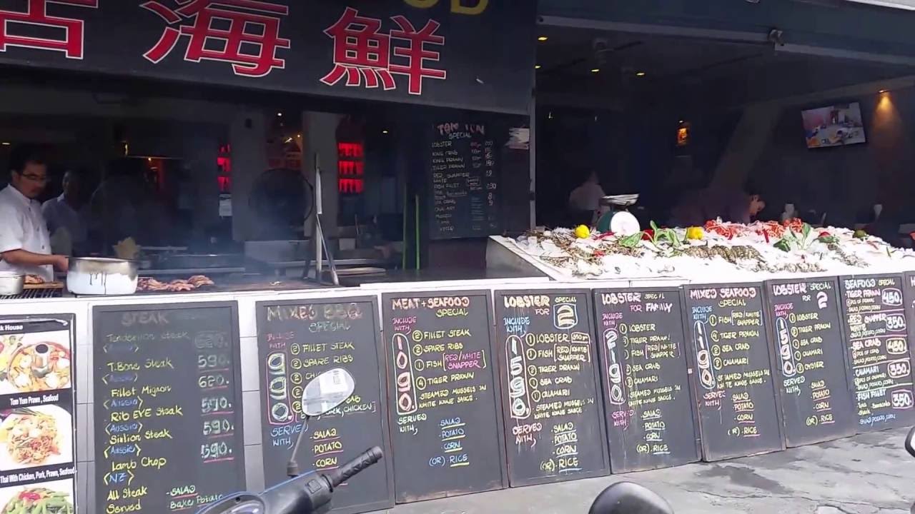 Chaweng Beach Road Seafood Restaurants